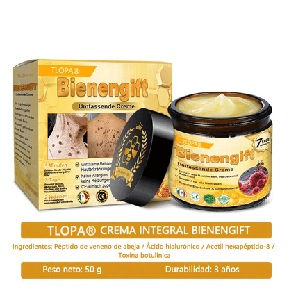 🎁 Crema TLOPA® con complejo de veneno de abeja: antienvejecimiento, hidratante, reparadora de la piel, mejora la textura de la piel, trata el acné y la pigmentación, elimina verrugas y lunares y alivia la psoriasis.