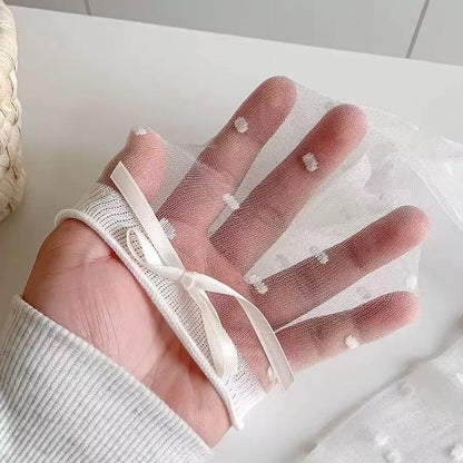 🧦 Tienda oficial de TLOPA® – Calcetines transpirables de seda helada con diseño de lunares