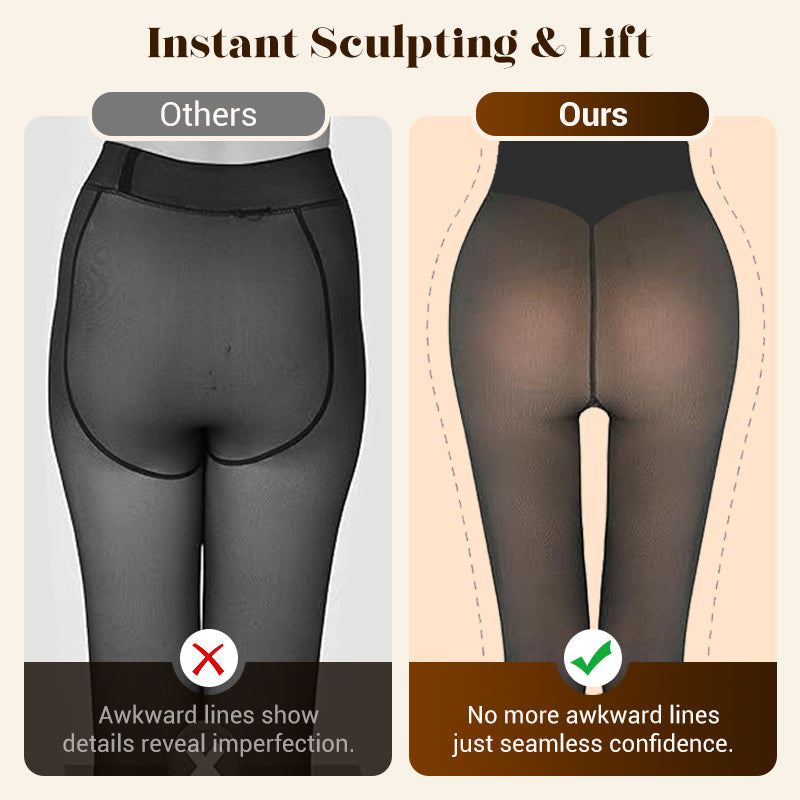 ⚡¡Más de 50.000 vendidos!❄️Mallas moldeadoras con forro polar y una sola costura💕Mantente abrigada y luce una figura espectacular