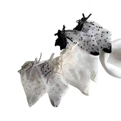 🧦 Tienda oficial de TLOPA® – Calcetines transpirables de seda helada con diseño de lunares